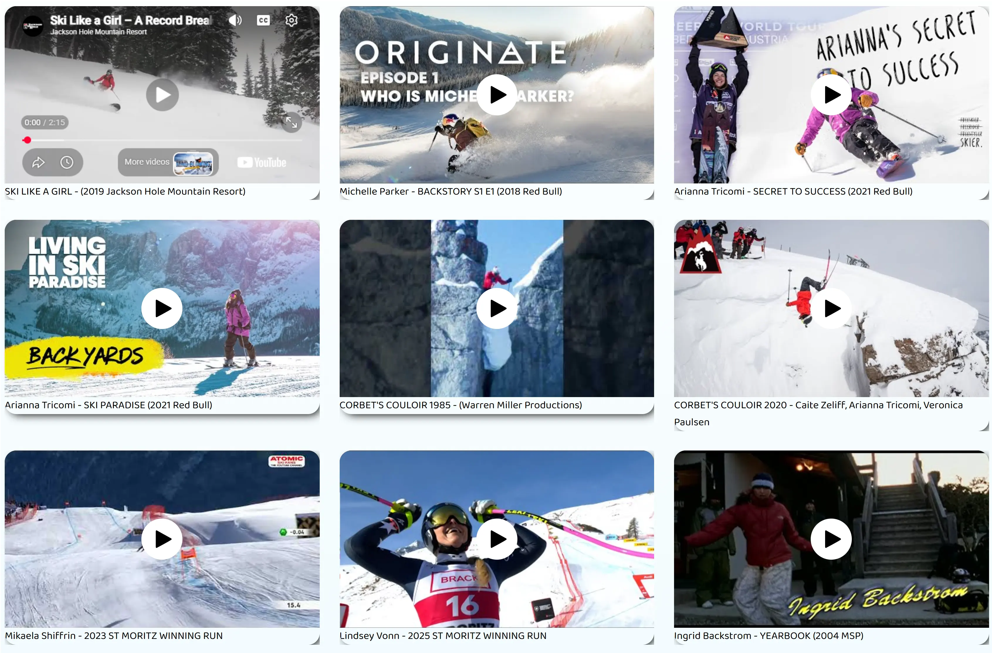 Ski Videos
